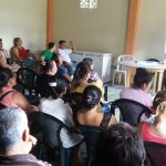 Reunión con los moradores de la comunidad de Palo Quemado